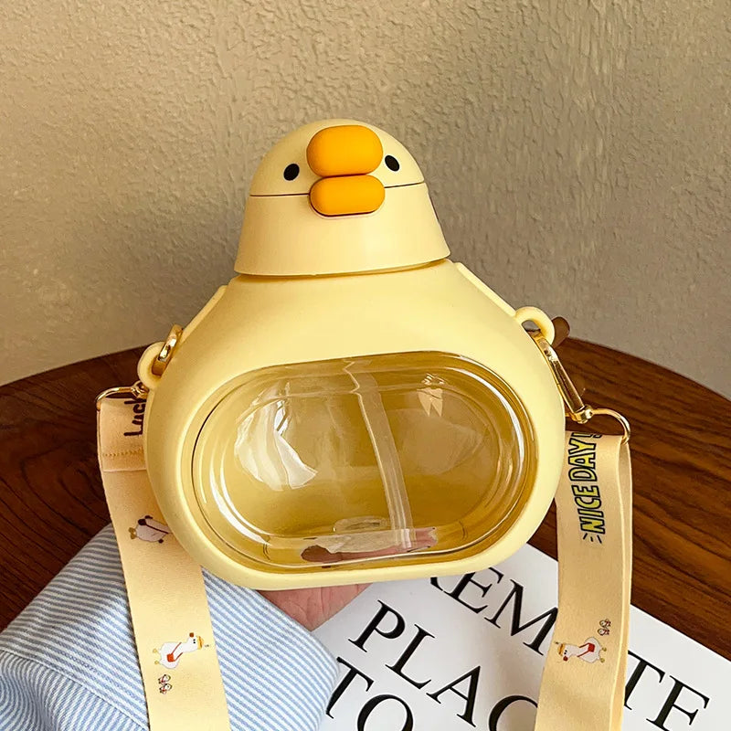 🦆✨ Lucky Duck Mini Water Bottle – Cute & Portable!