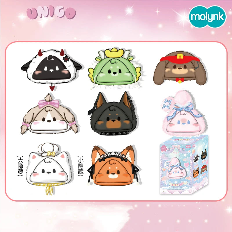 🐶✨ Cute Animal Mini Collectible Figures – Unigo Happy Travel Mystery Blind Box ✨🐱