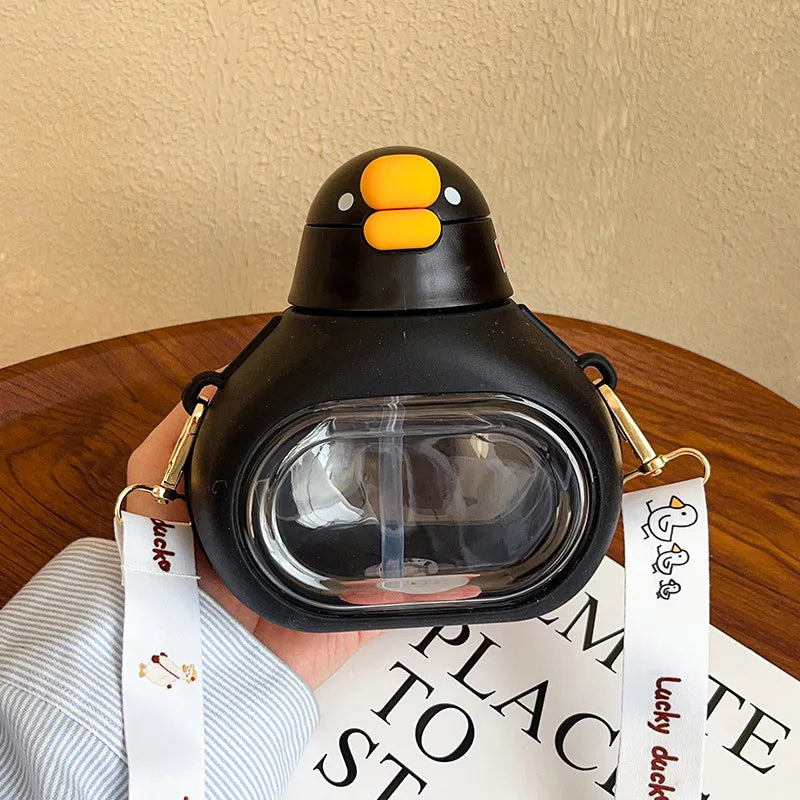 🦆✨ Lucky Duck Mini Water Bottle – Cute & Portable!