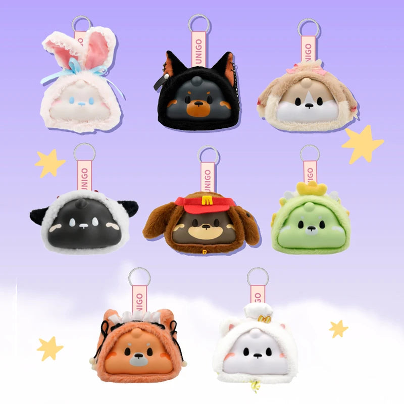 🐶✨ Cute Animal Mini Collectible Figures – Unigo Happy Travel Mystery Blind Box ✨🐱