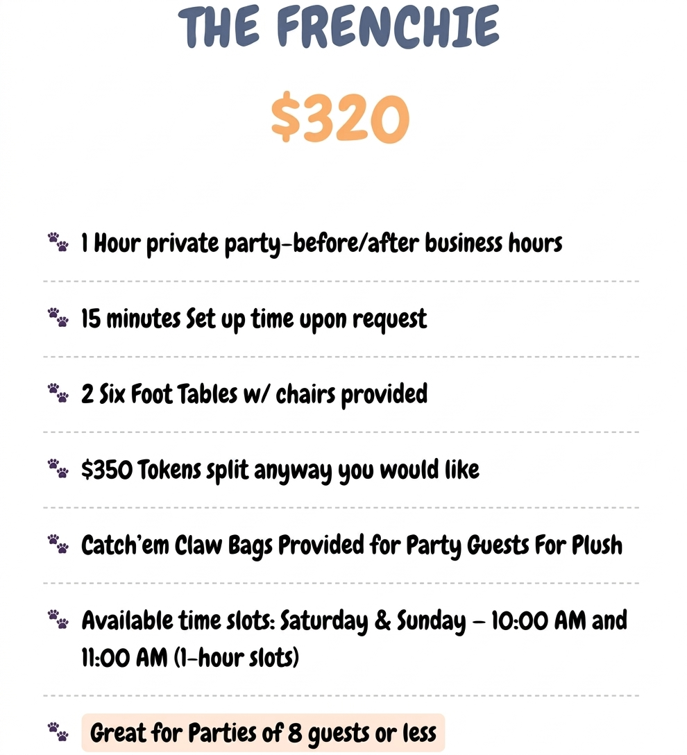 THE FRENCHIE Party Package