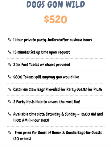 DOGS GON WILD Party Package