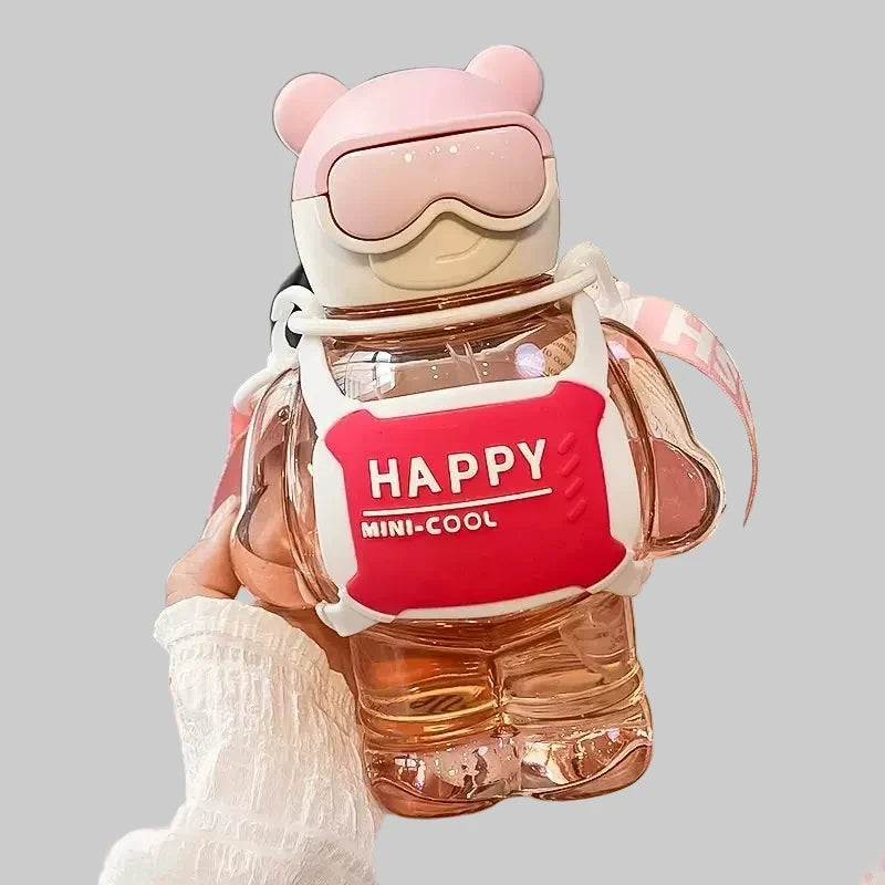 ✨ HAPPY Mini-Cool Space Bear Water Bottle 🧸💧