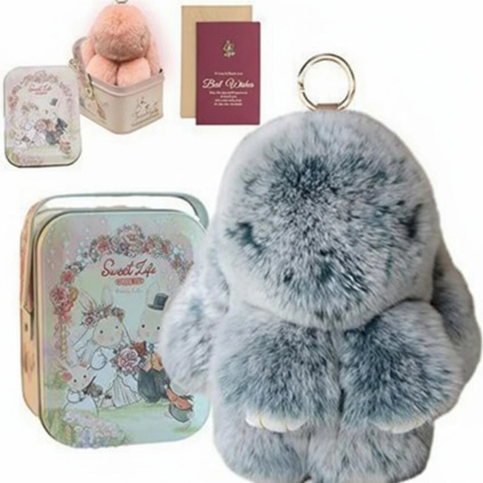 Bunny Pendant with Tin Gift Box