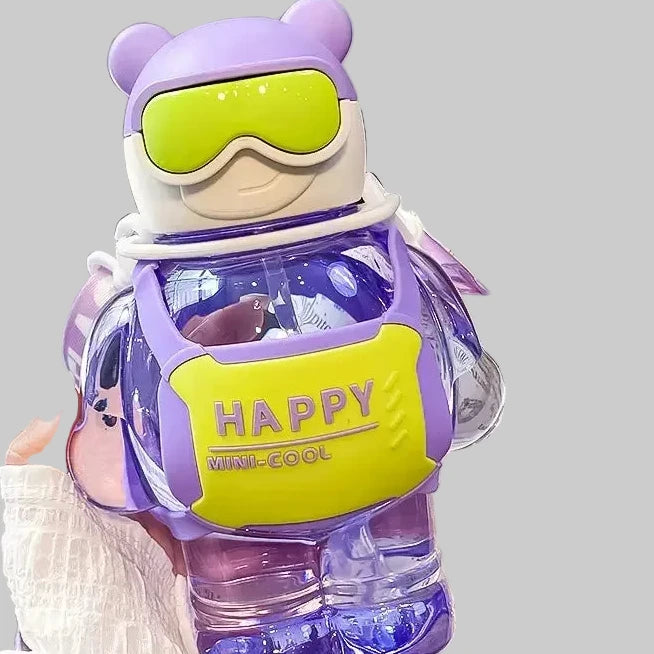 ✨ HAPPY Mini-Cool Space Bear Water Bottle 🧸💧